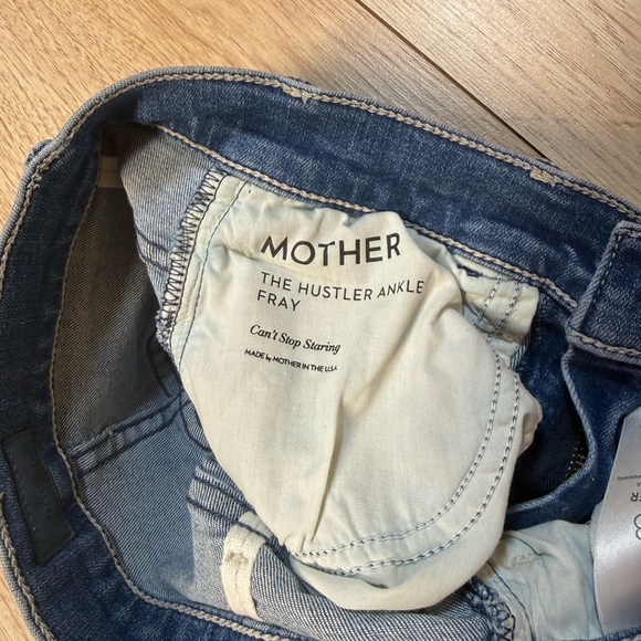 Mother Hustler Ankle Fray Denim Jeans - Picture 7 of 9